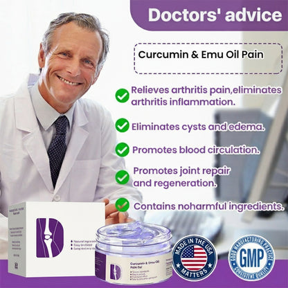 Curcumin & Emu Oil Pain Gel – 🏥Backed by US Osteopathic Experts