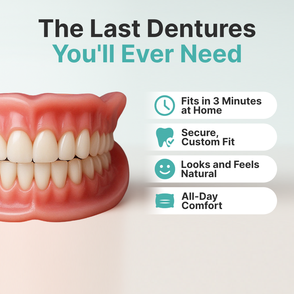 ✨Ends Today: 70% OFF! ROSOPLTM Custom-Fit Full Functional DenturesMake you more confident