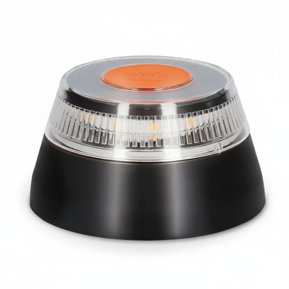 Luz Emergencia V16 Geolocalizada con Base Magnética, IoT 12 Años Gratis, IP54 Impermeable, 1KM Visibilidad, Pilas Incluidas, Homologada DGT para Vehículos Coches Motos y Seguridad Vial